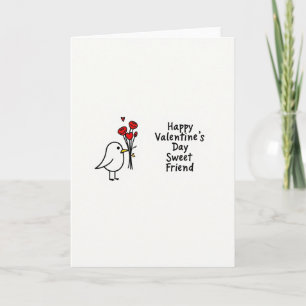 Valentinskarte für Vogelfreund Karte