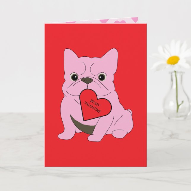 Valentinskarte, Hund Karte (Kleine Pflanze)