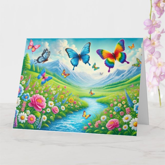 Valentinskarte Karte (Orchidee)