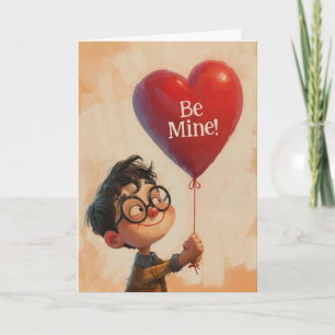 Valentinskarte mit ganzem Herzen Karte