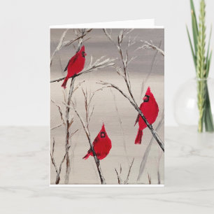 Valentinskarte mit Kardinälen Feiertagskarte