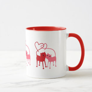 Valentinskatzen - Trinktasse Tasse