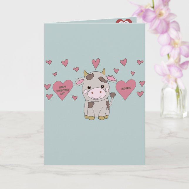 Valentinskuh Karte (Orchidee)