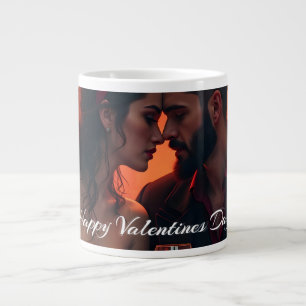 Valentinsmagie mit romantischer Zusammengehörigkei Jumbo-Tasse