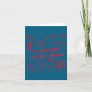 Valentinsmutter mein Valentinstag nenne mich Mama Karte