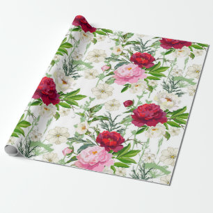 Valentinsrosen geschenkpapier