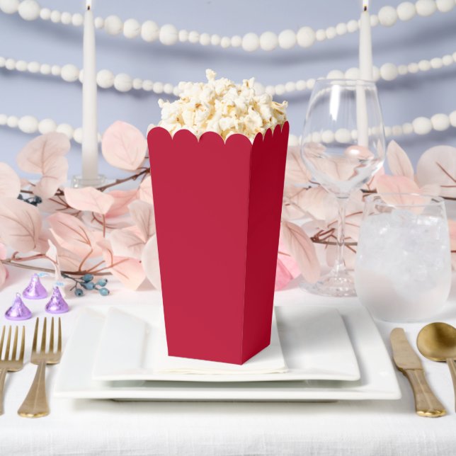 Valentinsrot Schachtel für Popcorn als Gefallen Geschenkschachtel (Hochzeit)
