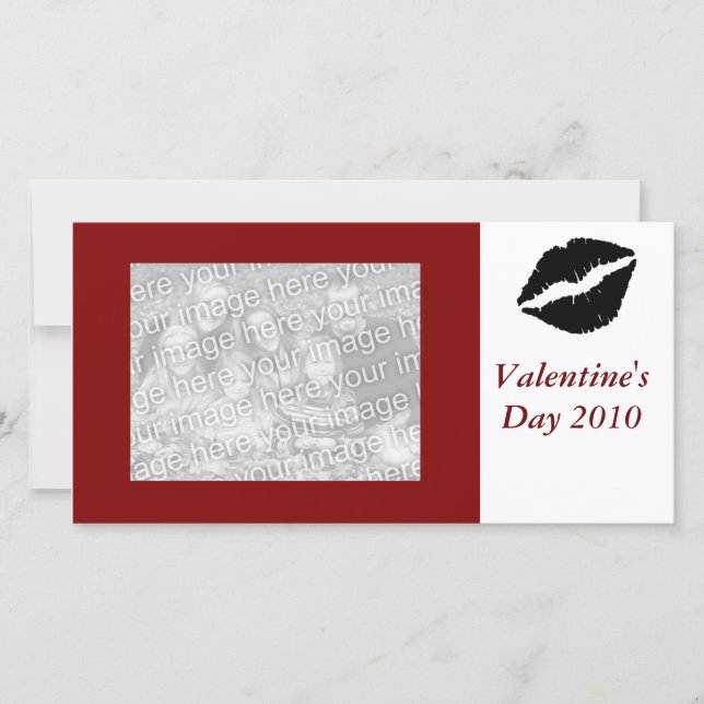 Valentinstag 2010 Fotokarte Feiertagskarte (Vorderseite)