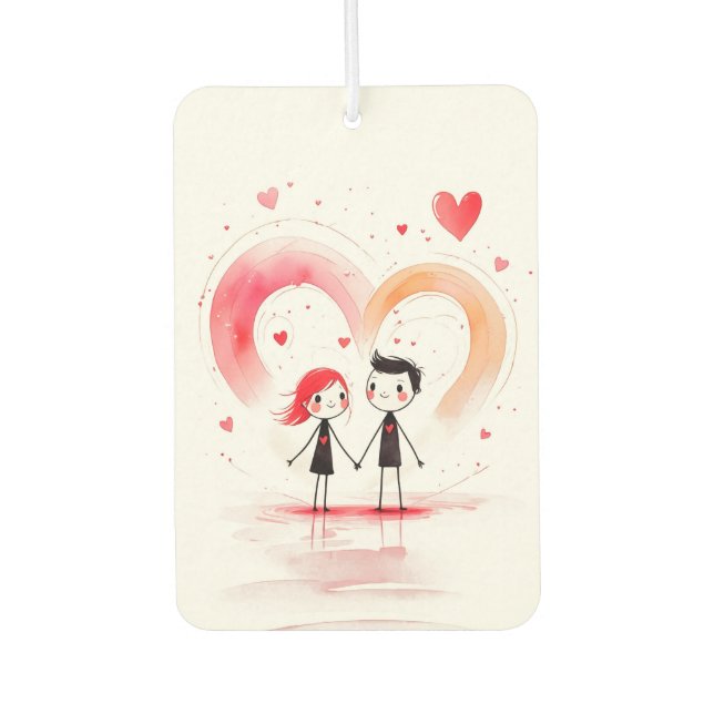 Valentinstag 2025 autolufterfrischer (Vorderseite)