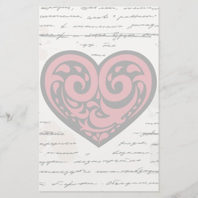 Valentinstag 2 briefpapier (Vorderseite)