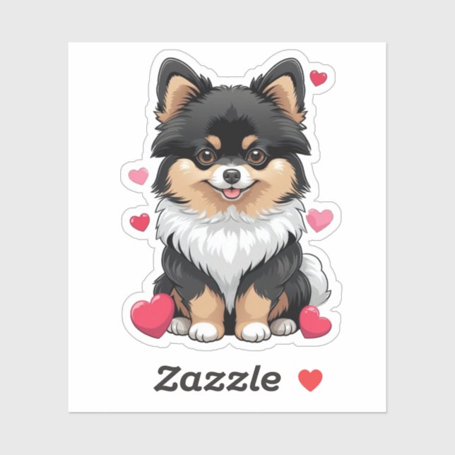 Valentinstag 3 x 3 aufkleber (Blatt)
