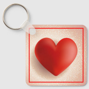 Valentinstag 3D-Herzsymbol-88888 Schlüsselanhänger