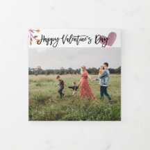 Valentinstag 4 Foto Dreischneidkarte Farbe