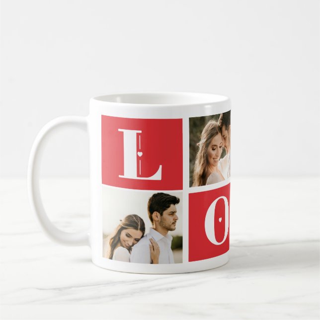 Valentinstag 4 Foto Liebe Kaffeetasse (Links)