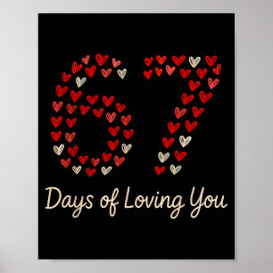 Valentinstag 67 Liebe Jubiläum Paar Sechs Sev Poster
