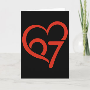 Valentinstag 67 Meme 67. Geburtstag 6 7 Valentin Karte