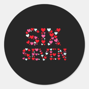 Valentinstag 67 Meme Gefüllt Mit Herzen Lustig S Runder Aufkleber