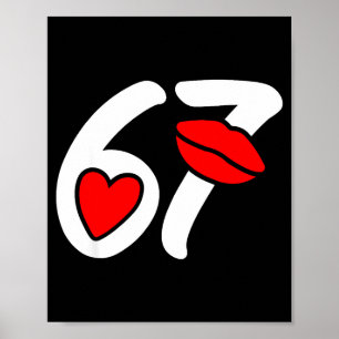 Valentinstag 67 Meme Lippen Und Herz Lustig Sechs  Poster