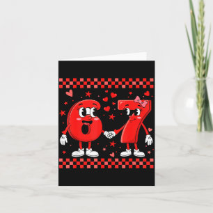 Valentinstag 67 Meme Lustig Sechs Sieben 6 7 Valen Karte