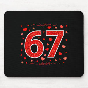 Valentinstag 67 Meme Mit Herzen Lustig Sechs Siebe Mousepad