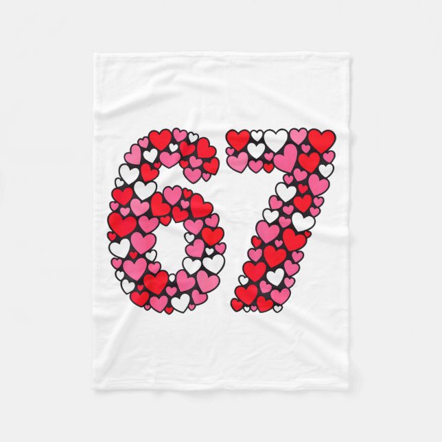 Valentinstag 67 Meme voller Herzen Lustig S Fleecedecke (Vorderseite)