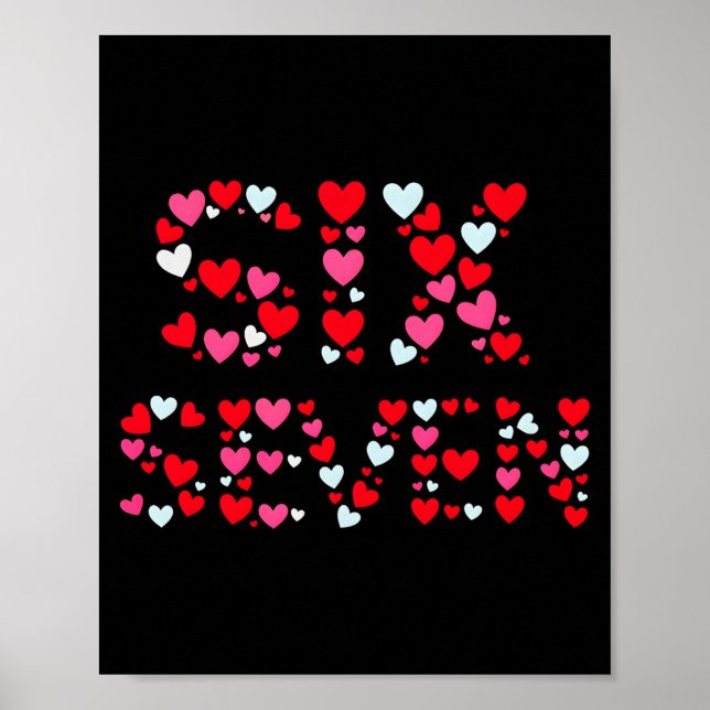 Valentinstag 67 Meme voller Herzen Lustig S Poster (Vorne)