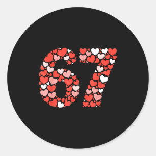 Valentinstag 67 Meme voller Herzen Lustig S Runder Aufkleber