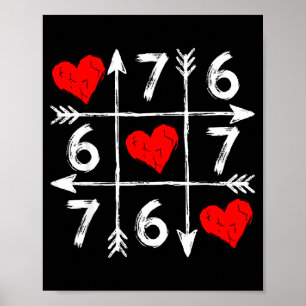 Valentinstag 67 Sechs Sieben Meme Liebe 6 7 Herz C Poster