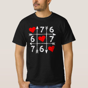 Valentinstag 67 Sechs Sieben Meme Liebe 6 7 Herz T-Shirt