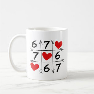 Valentinstag 67 Six Seven Meme Liebe 6 7 Herz C Kaffeetasse