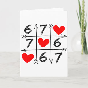 Valentinstag 67 Six Seven Meme Liebe 6 7 Herz C Karte