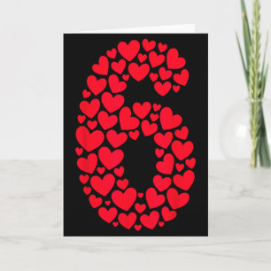 Valentinstag 67 Voller Herz Funny Six Sev Karte