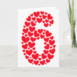 Valentinstag 67 Voller Herz Funny Six Sev Karte
