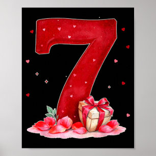 Valentinstag 67 Voller Herz Funny Six Sev Poster