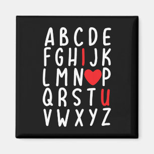 Valentinstag Abc Ich liebe dich Herz Lehrer Kinder Magnet
