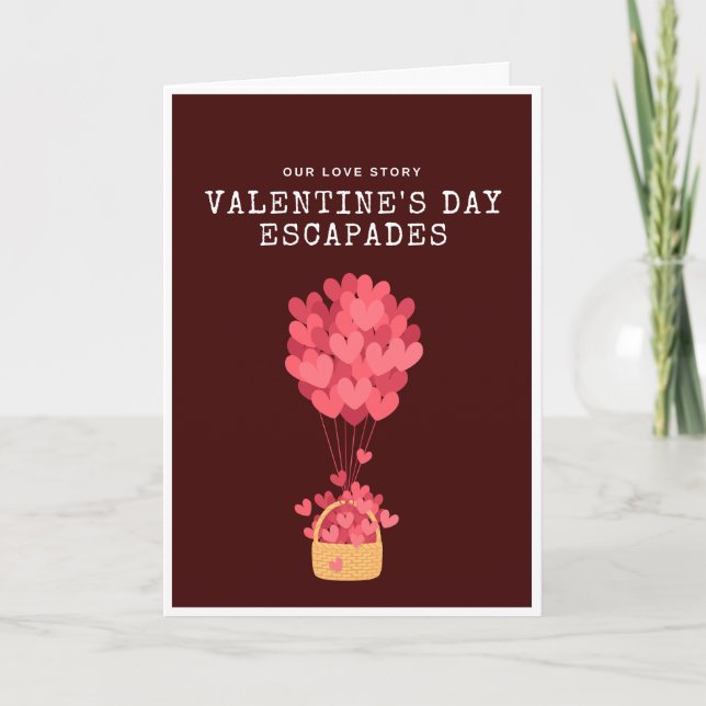 Valentinstag-Abenteuer Karte (Vorderseite)