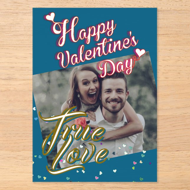 Valentinstag-Acryleinladungen Acryleinladungen (Vorderseite)