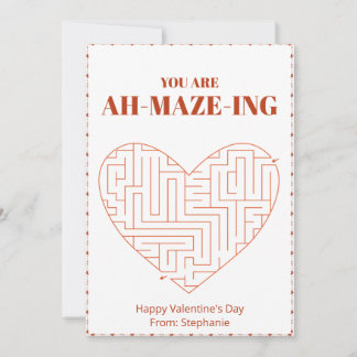 Valentinstag-Aktivitätskarte für Kinder Feiertagskarte