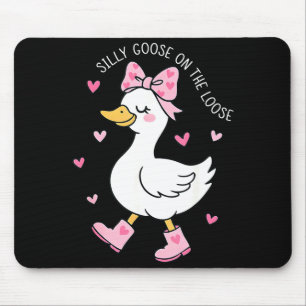 Valentinstag Alberne Gans Auf Freiem Fuß Kokette S Mousepad