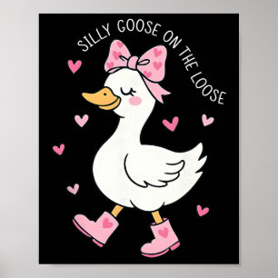 Valentinstag Alberner Gans Auf Freiem Fuß Kokette Poster