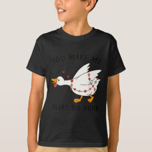 Valentinstag Alberner Gans Du Lässt Mein Herz Hupe T-Shirt