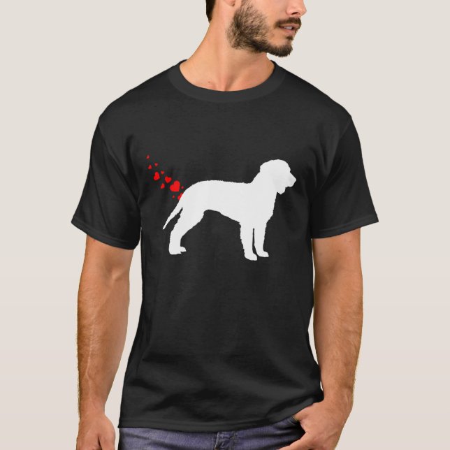 Valentinstag American Water Spaniel Eigentümer Her T-Shirt (Vorderseite)
