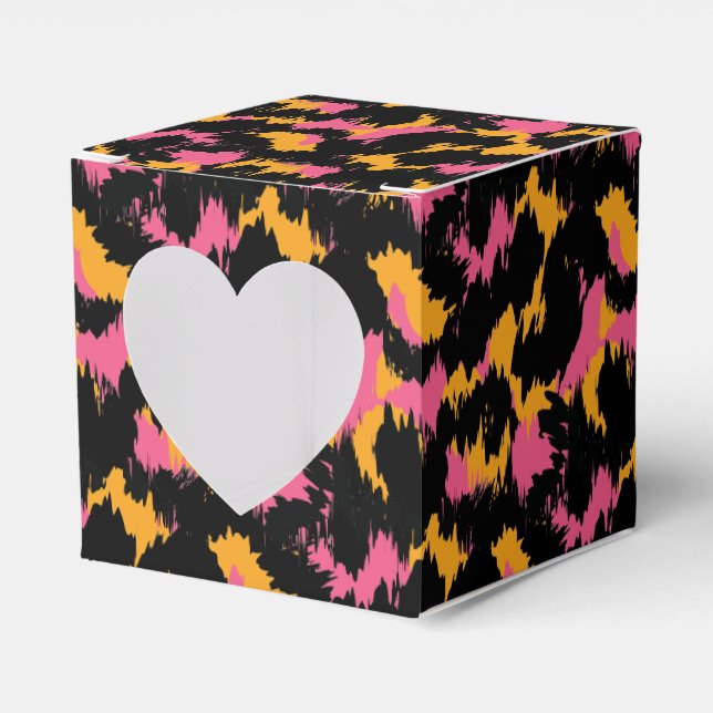 Valentinstag Animal Print Heart Geschenkschachtel (Vorderseite)