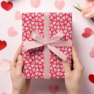 Valentinstag Aquarellherzen‑Muster‑Verpackung Geschenkpapier