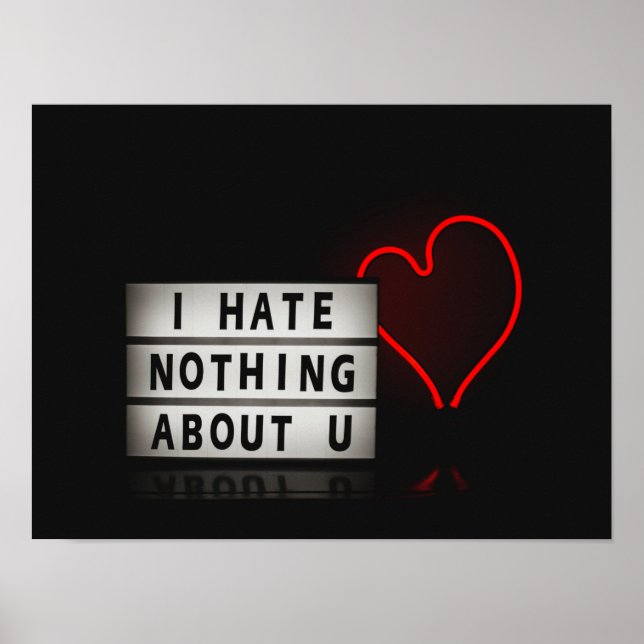 Valentinstag Ästhetisch leicht Rot Ästhetik Poster (Vorne)