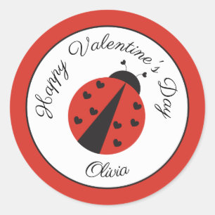 Valentinstag-Aufkleber für Klassenfavoriten Runder Aufkleber