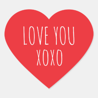 Valentinstag-Aufkleber Herz-Aufkleber