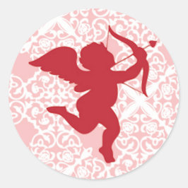 Valentinstag-Aufkleber Runder Aufkleber