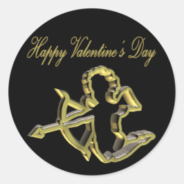 Valentinstag-Aufkleber Runder Aufkleber