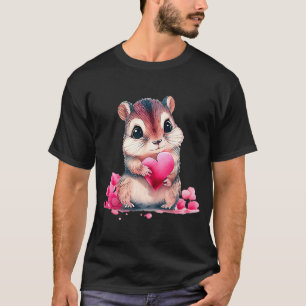 Valentinstag Baby Niedlicher Hamster T-Shirt